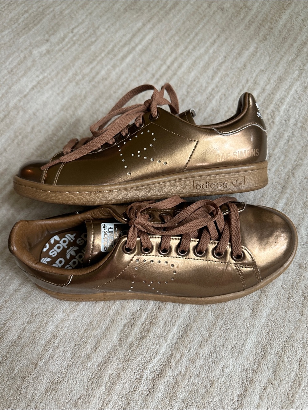 Adidas GOLD Raf Simons Stan Smith Sneaker S75937 SIZE: 6.5 Men's | 8 Women’s